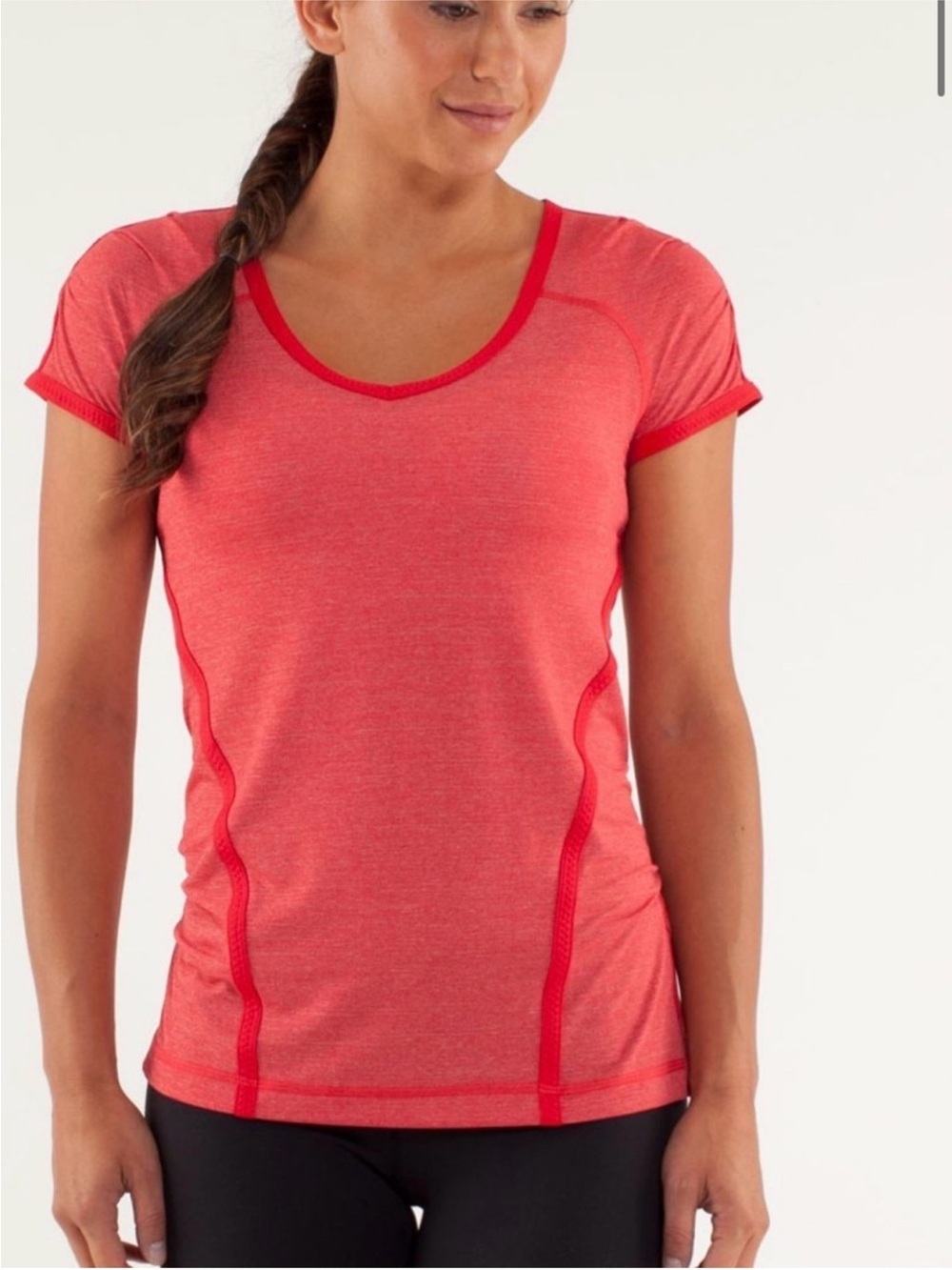 lululemon athletica Team Spirit Tech Short Sleeve Shirt Size 2
